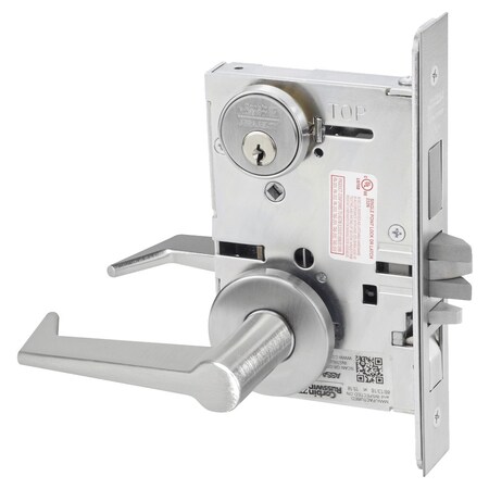 Corbin Russwin Apartment or Dormitory Mortise Lock, ES Lever, A Rose, Satin Chrome ML2067 ESA 626